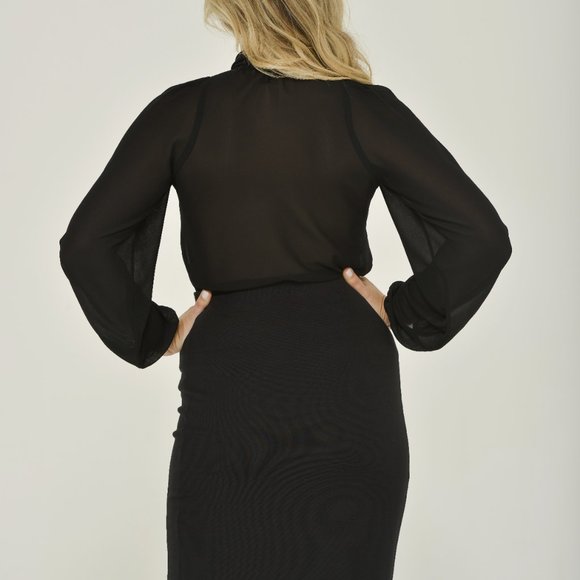 Stretch Pencil Skirt | Flirty 4-way Stretch Pencil Skirt | Eco-friendly - Picture 4 of 15